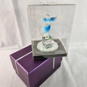 Demori Crystal Blue Guardian Angel 4.5 Inches Presentation Boxed NEW Fast Ship